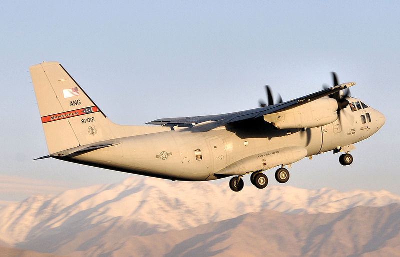 Illustration for article titled This Cockpit Video Of Bulgaria's Two-Ship C-27J Spartan Demo Is Intense